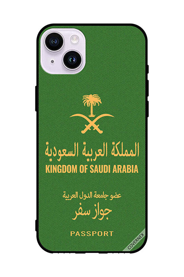 غطاء حماية لهاتف أبل آيفون 14 جواز سفر المملكة العربية السعودية