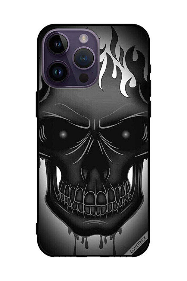 غطاء حماية لهاتف Apple iPhone 14 Pro Max بتصميم جمجمة