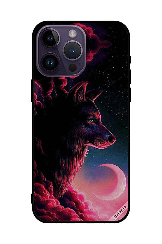 غطاء حماية لهاتف Apple iPhone 14 Pro Max - فن الذئب