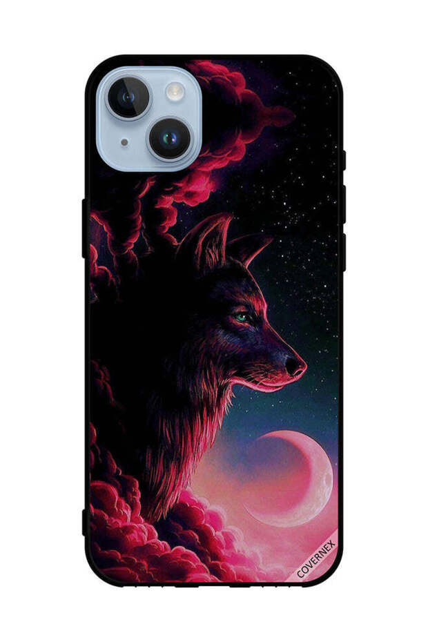 غطاء حماية لهاتف Apple iPhone 14 Plus - فن الذئب
