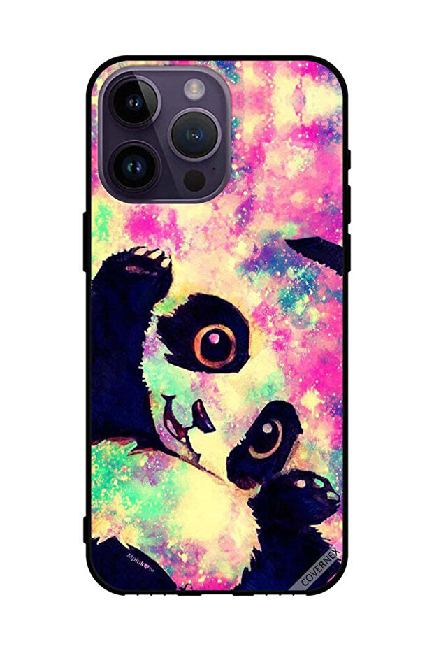 غطاء حماية لهاتف Apple iPhone 14 Pro Max - رسمة باندا فنية