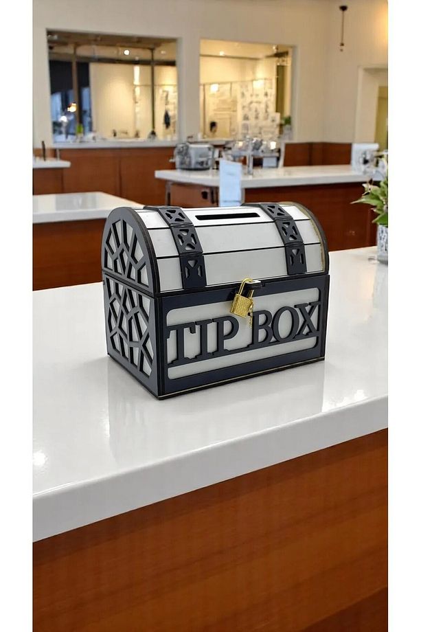 Tip Box, Bahşiş Kutusu, Kumbara, Sandık Tipi Tipbox - 1