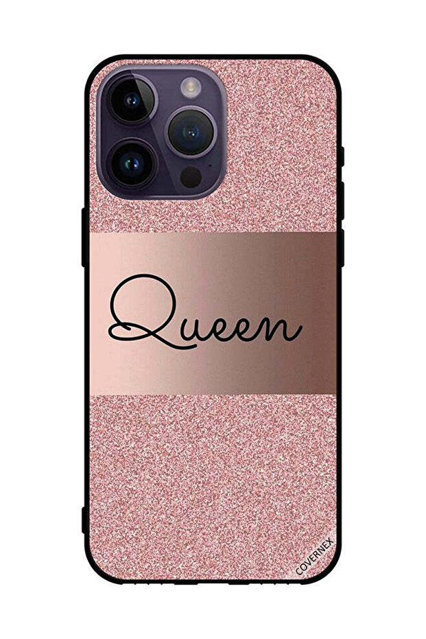 غطاء حماية لجهاز Apple iPhone 14 Pro Max Queen Glitters Bg
