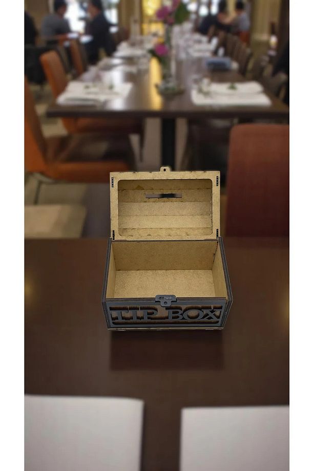 Tip Box, Bahşiş Kutusu, Kumbara, Sandık Tipi Tipbox - 4