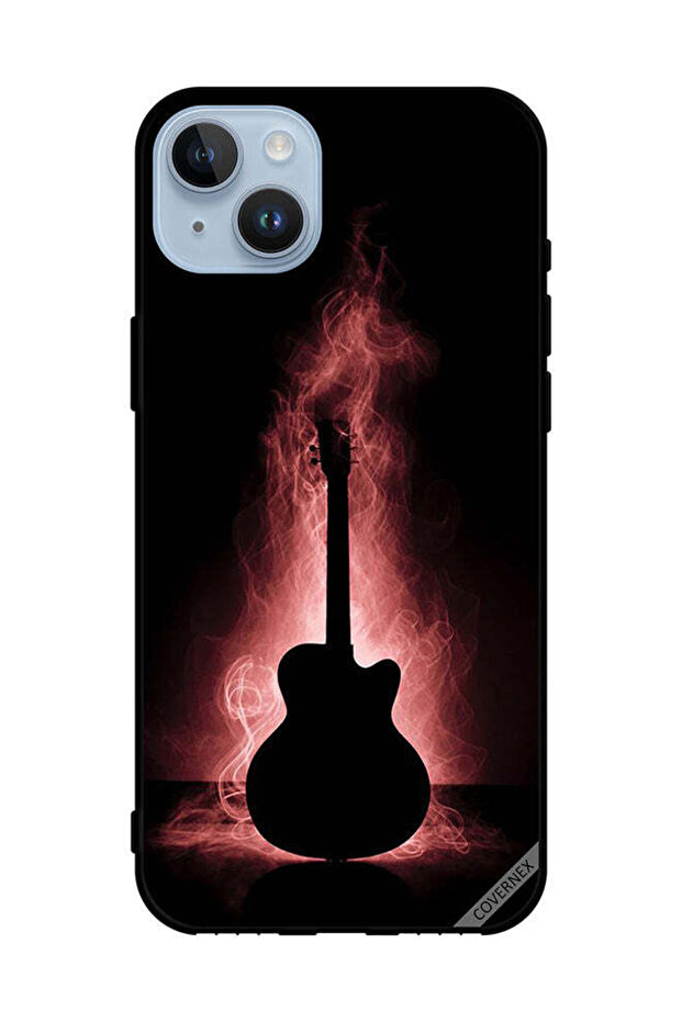 غطاء حماية لهاتف Apple iPhone 14 Plus بتصميم انعكاس الجيتار
