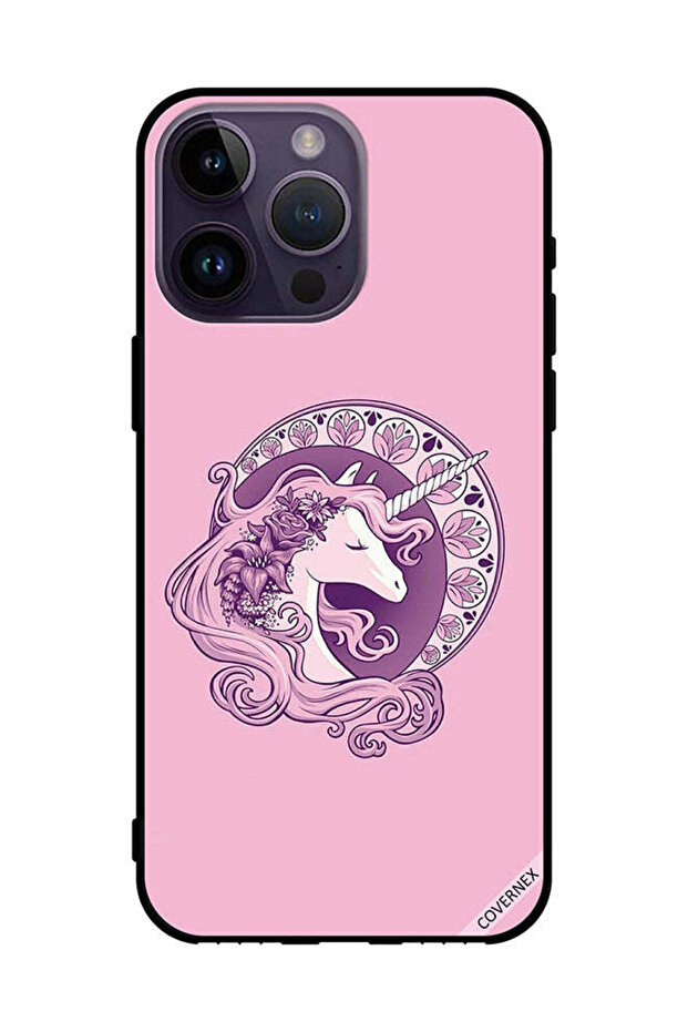 غطاء حماية لهاتف Apple iPhone 14 Pro Max بتصميم فن يونيكورن