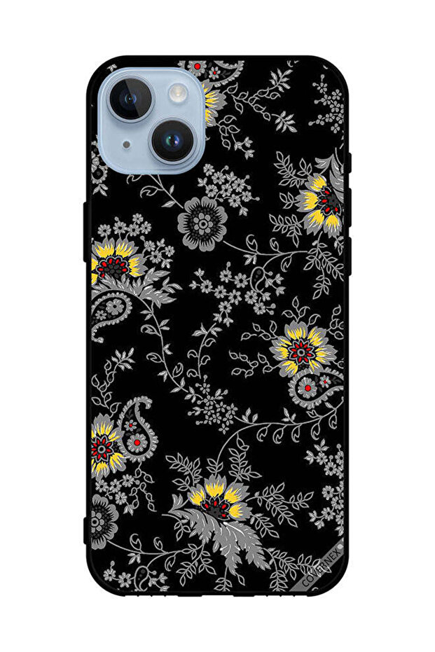 غطاء حماية لهاتف Apple iPhone 14 Plus برسومات زهور