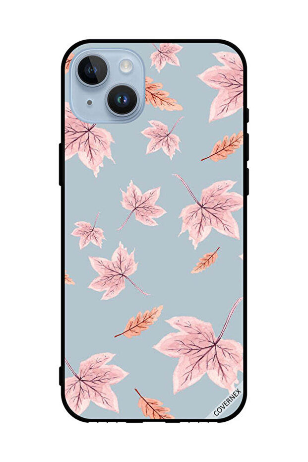 غطاء حماية لهاتف Apple iPhone 14 Plus مطبوع عليه أوراق الخريف