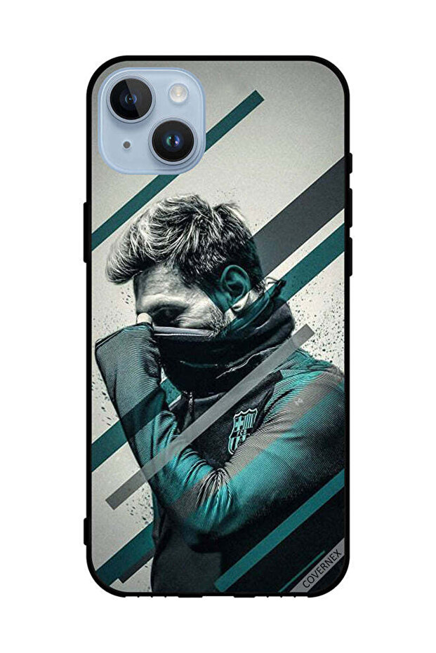 Protective Case Cover For Apple iPhone 14 Plus Messi Hiding Face