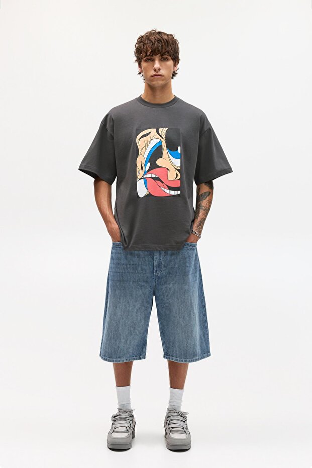 Siyah Bráulio Amado Tişört - 3