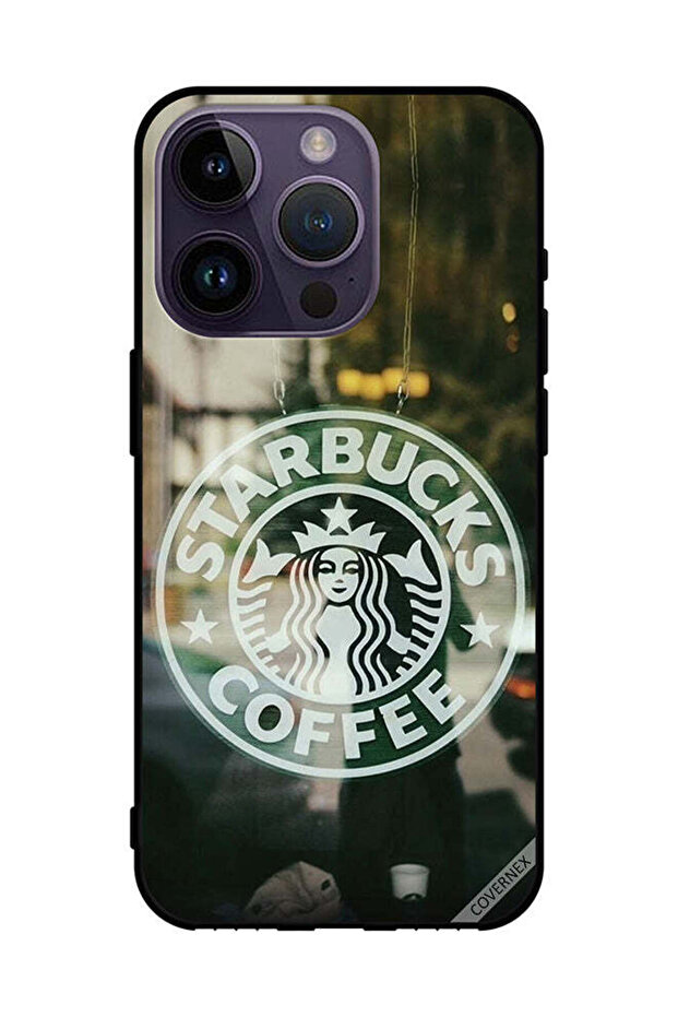 غطاء حماية لجهاز Apple iPhone 14 Pro - محبي قهوة ستاربكس