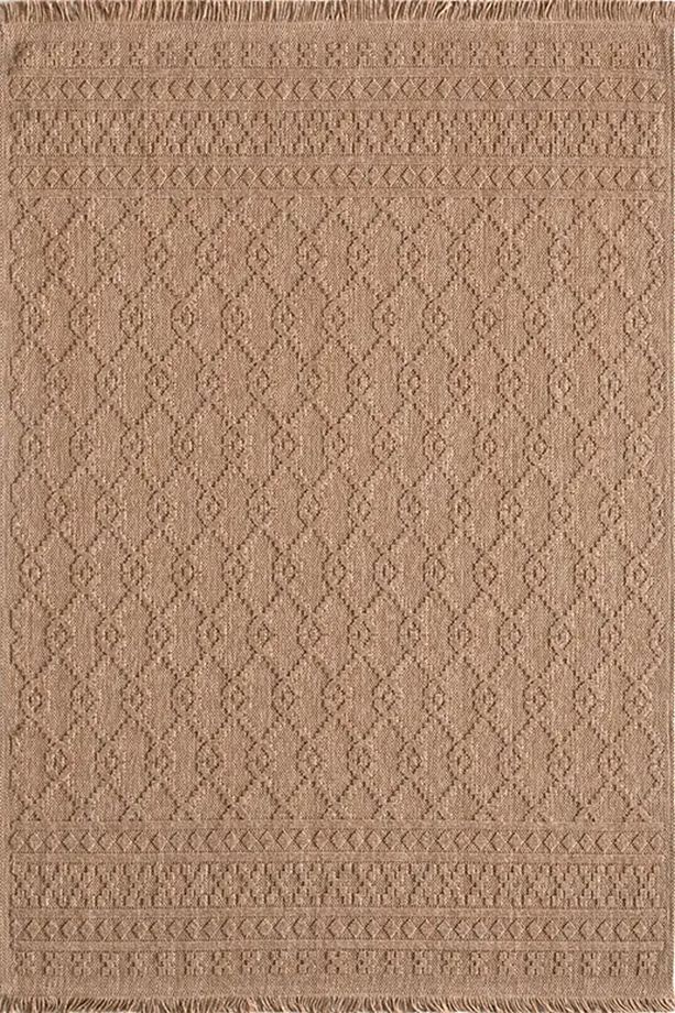NATUREL PERA, JÜT MODERN DOKUMA SOFT TUŞELİ SİSAL CUT LOOP MASAJ MEKAN SALON ODA HALISI - 7