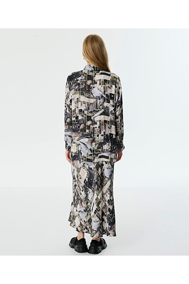 GÖRSEL BASKILI OVERSIZE GÖMLEK - 7