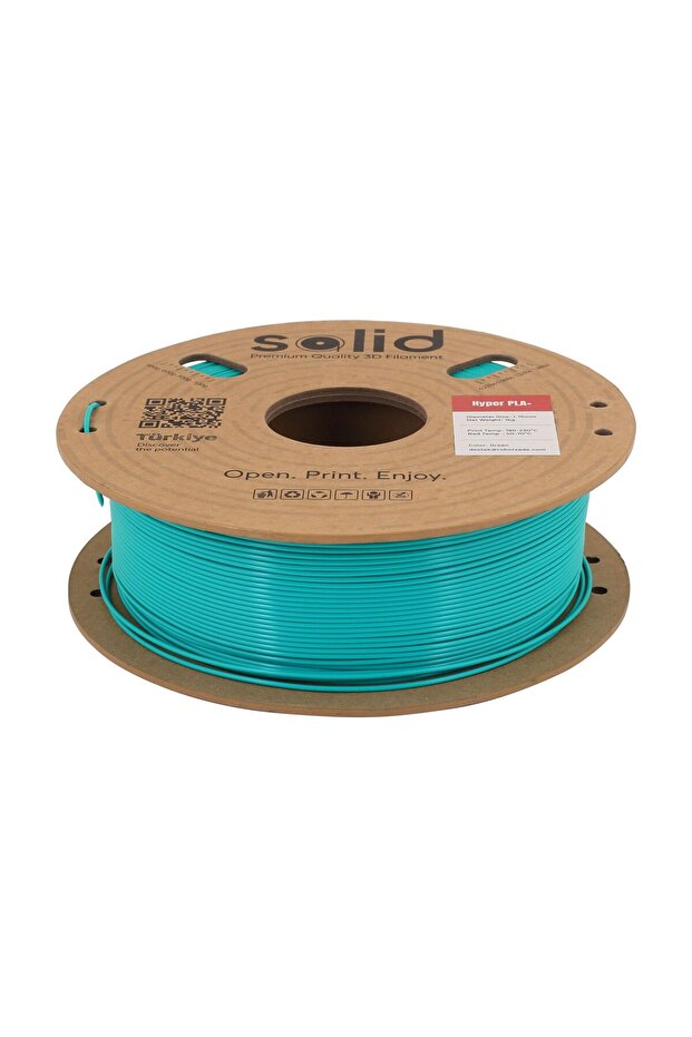 Solid Hyper PLA+ Yeşil Filament 1.75mm - 1Kg - 2