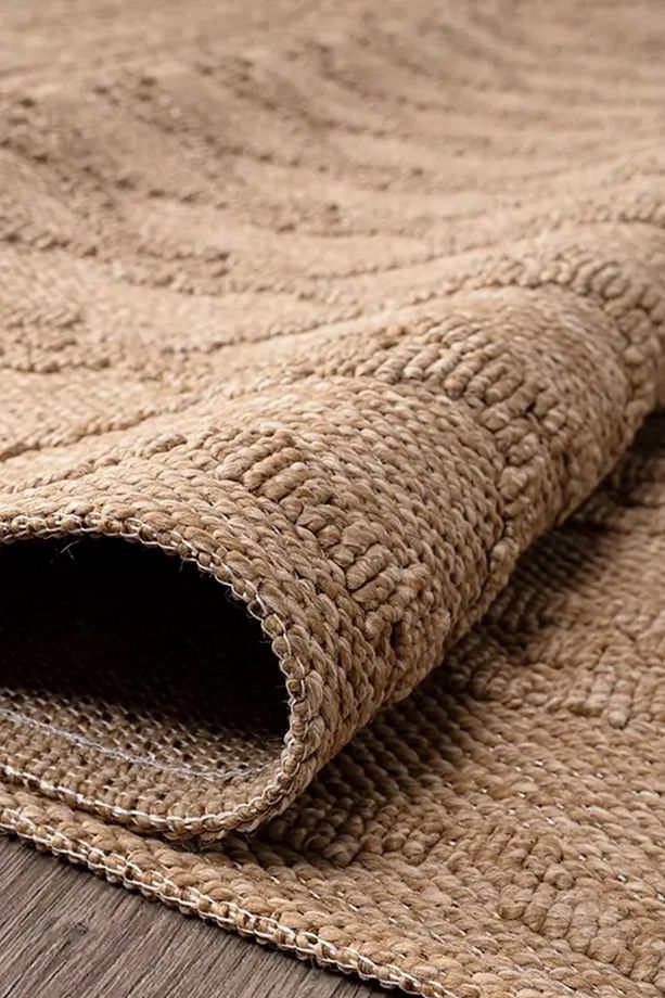 NATUREL PERA, JÜT MODERN DOKUMA SOFT TUŞELİ SİSAL CUT LOOP MASAJ MEKAN SALON ODA HALISI - 3