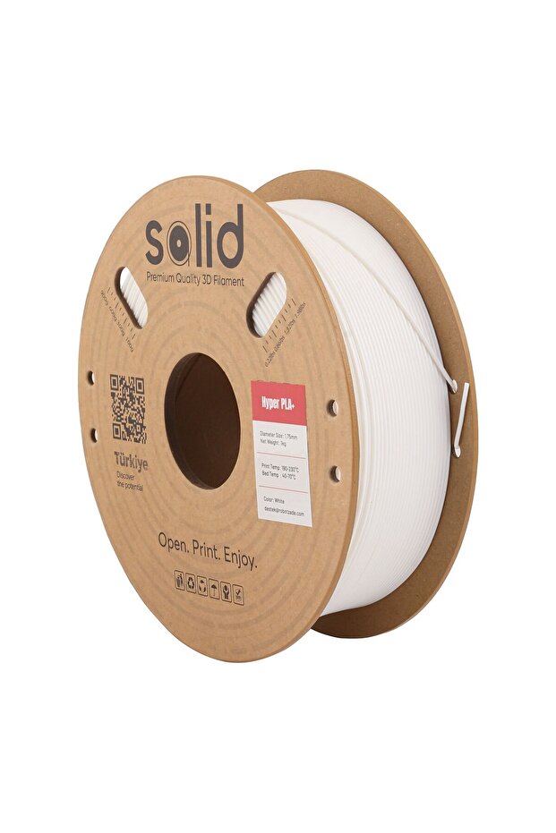 Solid Hyper PLA+ Beyaz Filament 1.75mm - 1Kg - 1