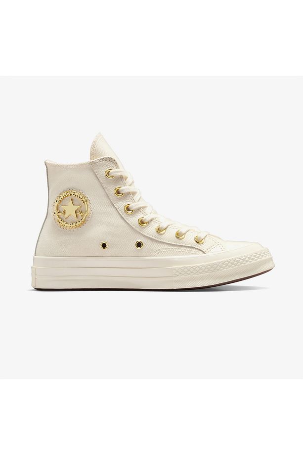 Chuck 70 Taylored Lux Unisex Krem Sneaker - 1