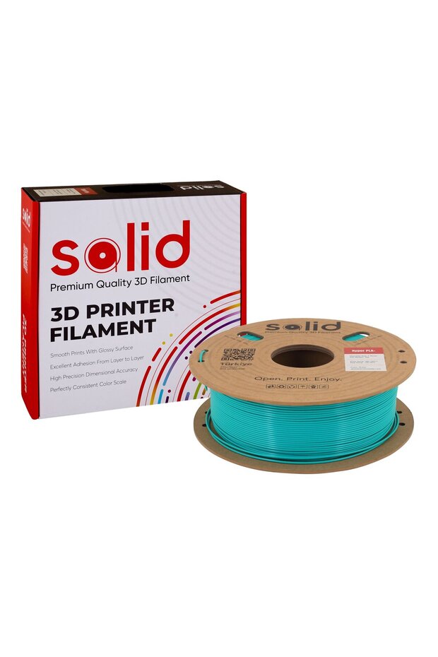 Solid Hyper PLA+ Yeşil Filament 1.75mm - 1Kg - 4