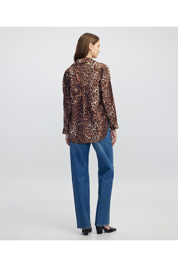 Leopar desen bluz - 6