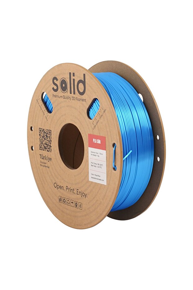 Solid Royal Mavi Silk PLA Filament 1.75mm - 1Kg