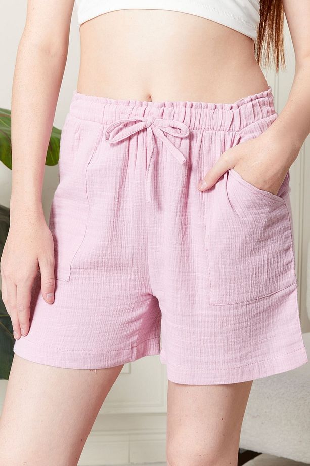 %100 KOTON MOLLİS KUMAŞ ŞORT - 3