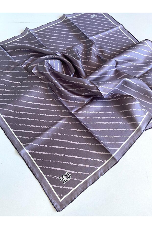 Tivil Pure Silk Scarf 49367 Lilac Mixed Pattern