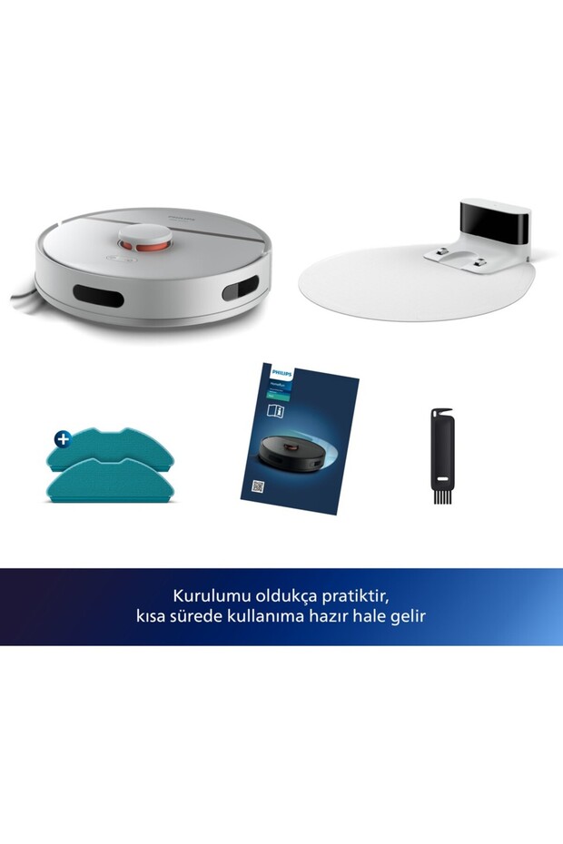 Drmz Vaccum Aqua Islak ve Kuru 3000 Serisi Temizlik Robotu, 4000 Pa Emiş Gücü, Tek Şarjla 230 Dakika - 3