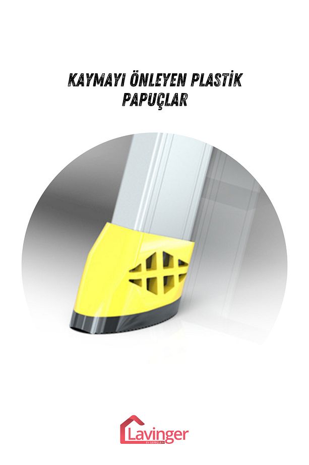 Lüks Alüminyum Çift Çıkışlı Merdiven 5+5 Basamaklı - 6