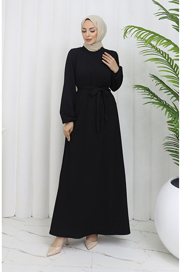 Basic Elbise 5577-04 Siyah - 2