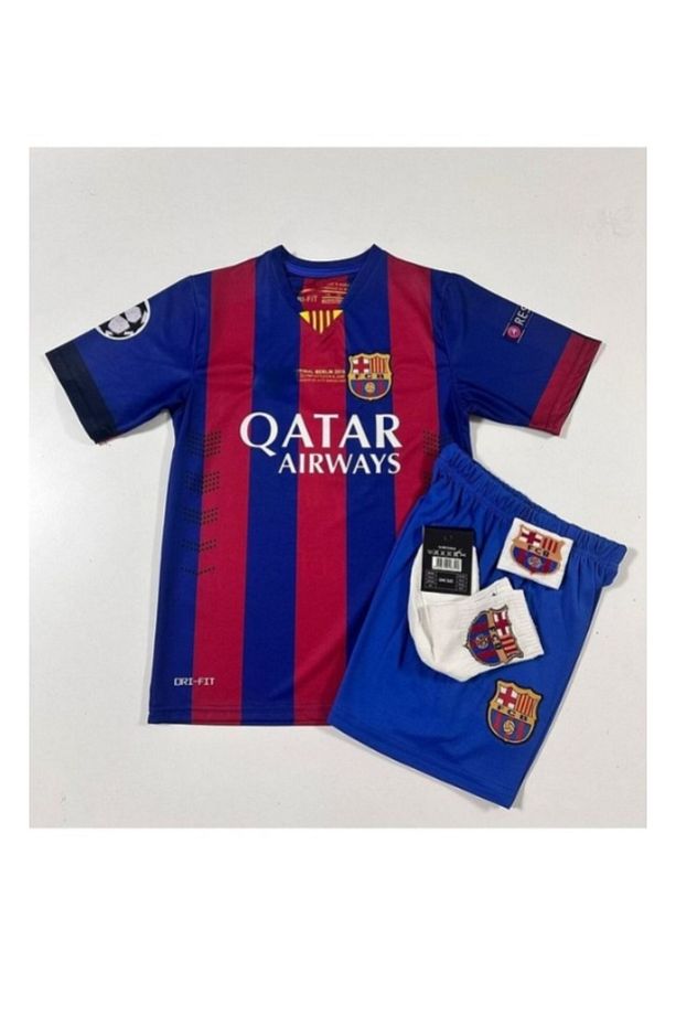 f.c B.a.r.c.e.l.o.n.a 2015 Şampiyonlar Ligi Finali LİONEL MESSİ Nostalji Çocuk Forması (ARMALI) AG - 2