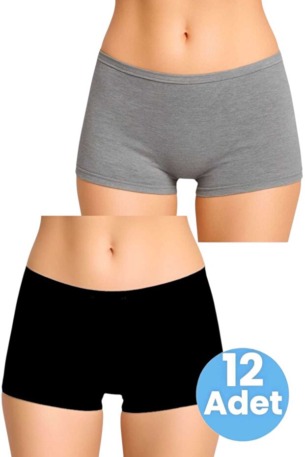 Women's Cotton Lycra Boxer Panties Set of 2