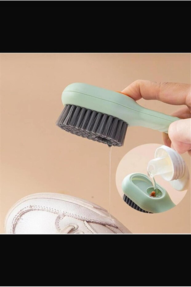Deterjan Hazneli Temizlik Fırçası | Ayakkabı, Kıyafet, Bulaşık Temizleyici Pratik Fırça (1ADET) - 3