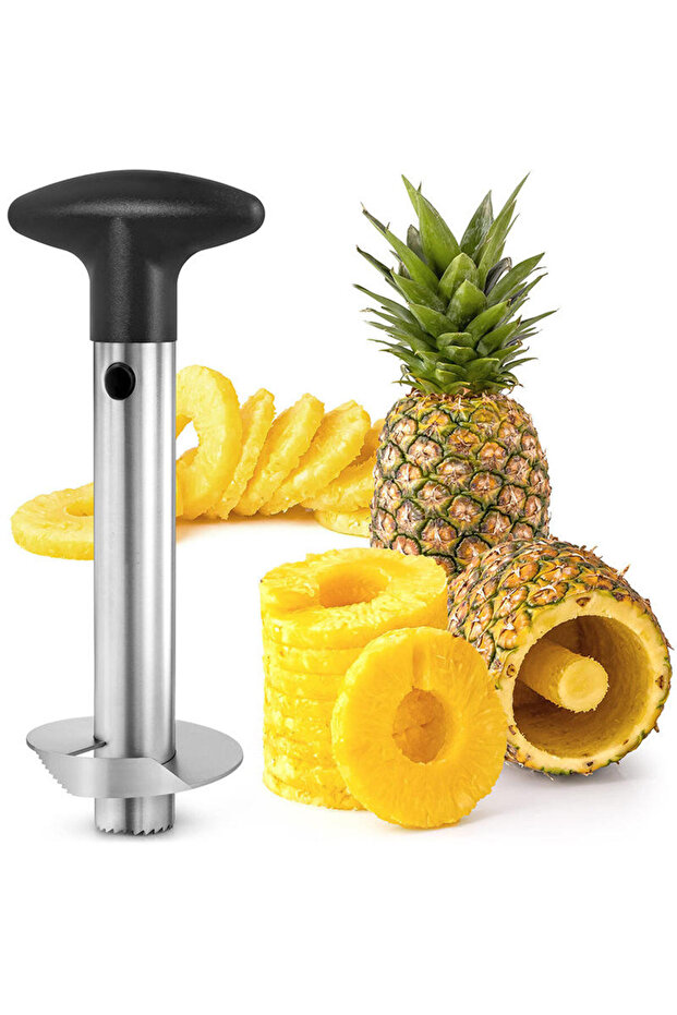 Kitchen Fruit Pineapple Corer and Slicer Stainless Steel Pineapple Cutter Manual Pineapple Peeler