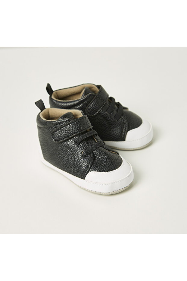 Colourblock Booties with Hook and Loop Closure - 3