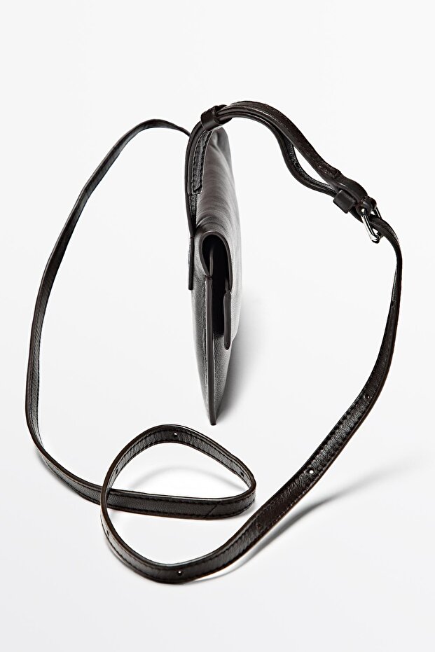 Napa deri mini çapraz askılı çanta - 6