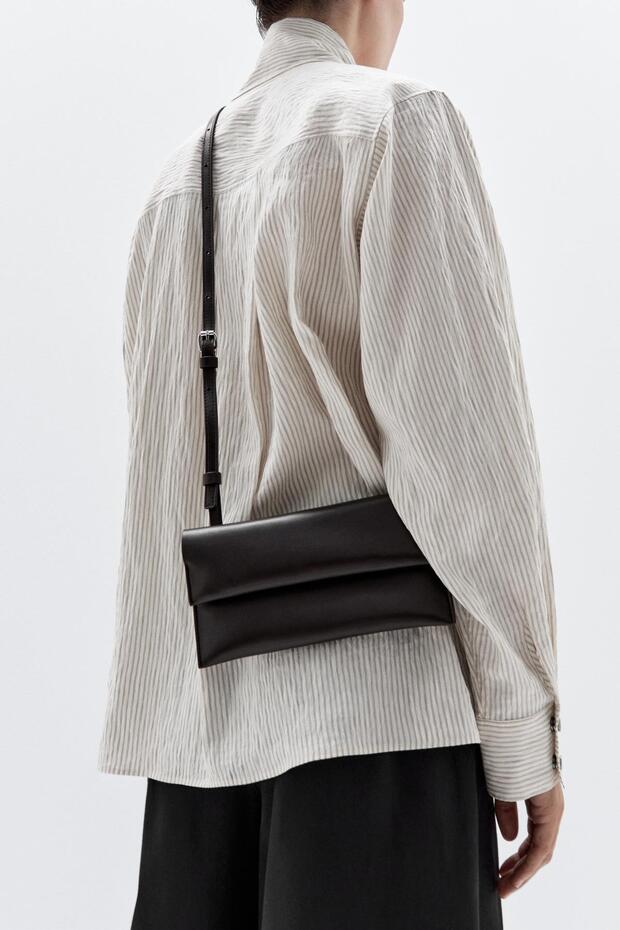 Napa deri mini çapraz askılı çanta - 3