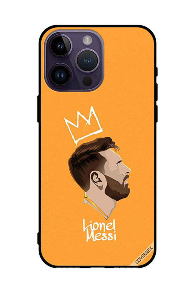 غطاء حماية لهاتف Apple iPhone 14 Pro Max ليو ميسي الملك
