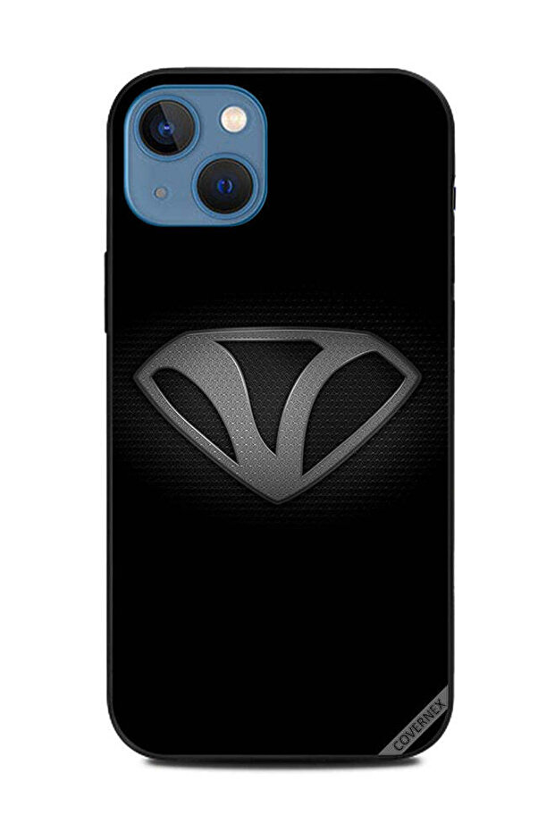 غطاء حماية لهاتف Apple iPhone 13 أبجدي أبيض وأسود V