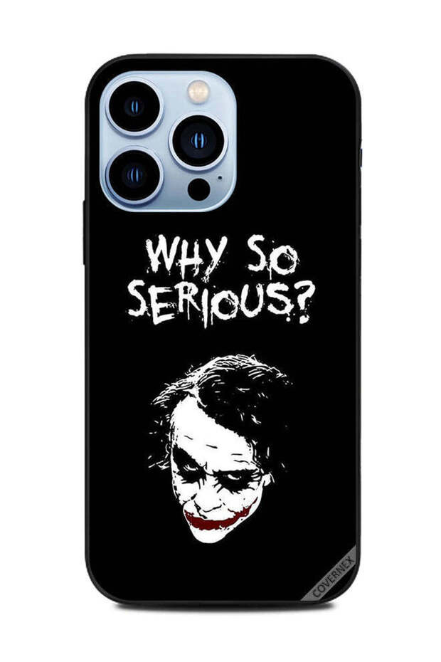 غطاء حماية لجهاز Apple iPhone 13 Pro لماذا هذا الجدية بالأبيض والأسود