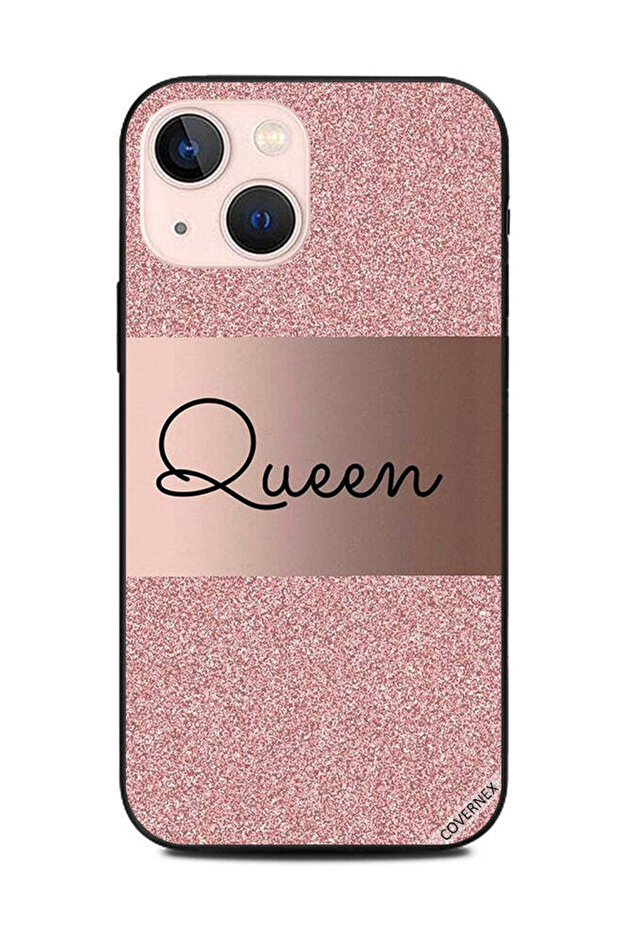 غطاء حماية لهاتف Apple iPhone 13 Mini Queen Glitters Bg