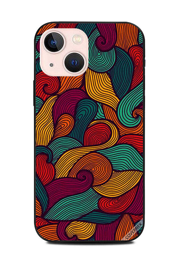غطاء حماية لهاتف Apple iPhone 13 Mini بتصميم ملون وثقيل