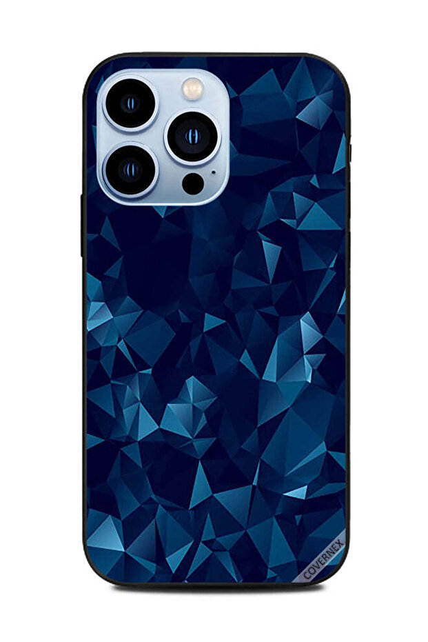 غطاء حماية لهاتف Apple iPhone 13 Pro بخلفية فسيفسائية زرقاء