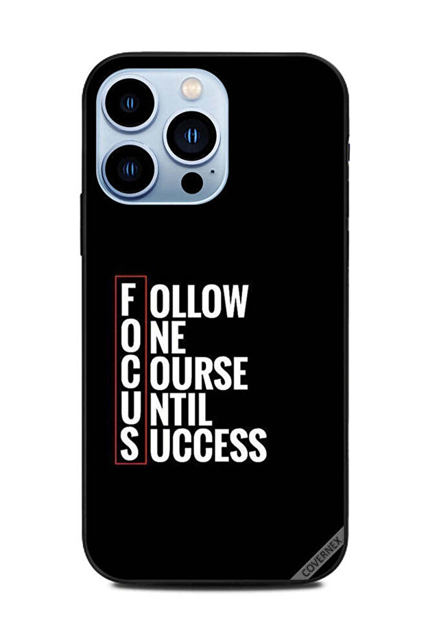 غطاء حماية لجهاز Apple iPhone 13 Pro التركيز اتبع مسارًا واحدًا حتى النجاح