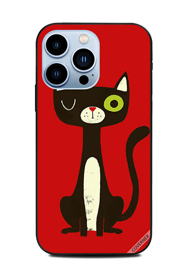 غطاء حماية لهاتف Apple iPhone 13 Pro Kitten Wink