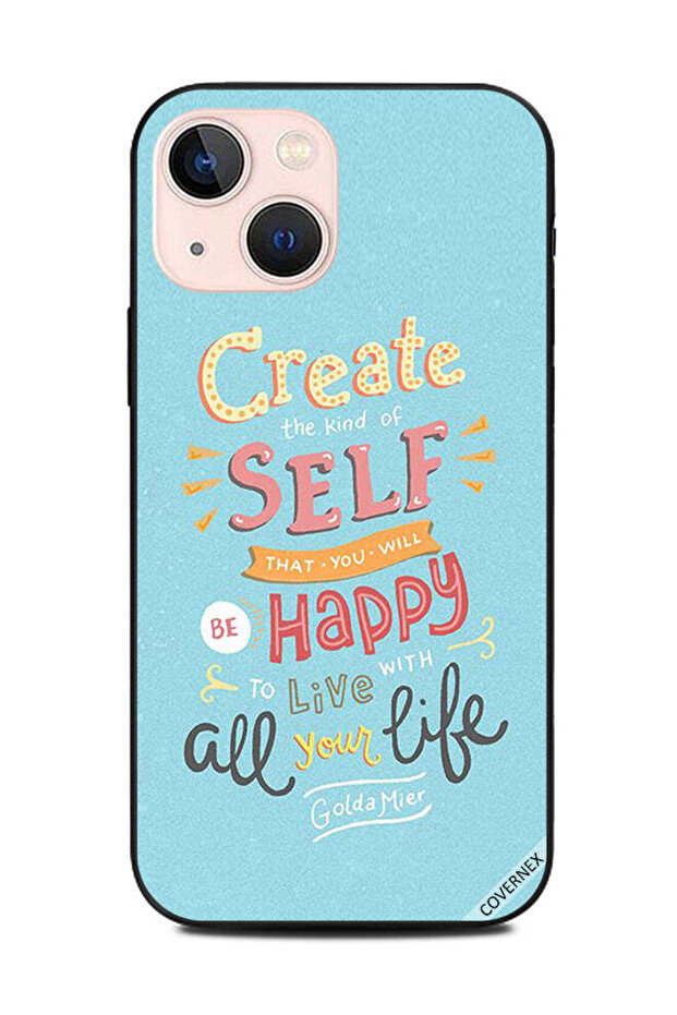 غطاء حماية لهاتف Apple iPhone 13 Mini Happy Life