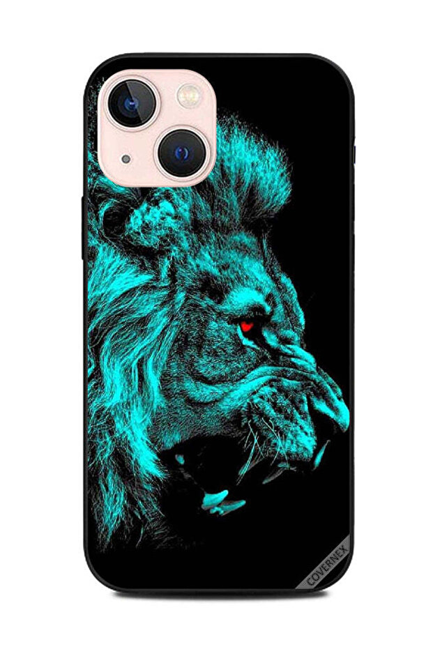 غطاء حماية لهاتف Apple iPhone 13 Mini Lion Red Eye