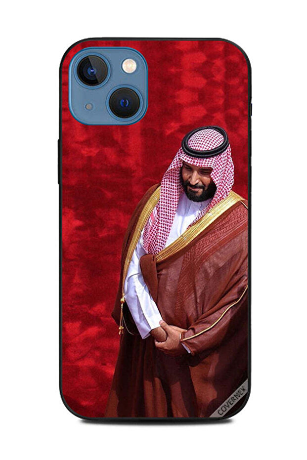 غطاء حماية لهاتف أبل آيفون 13 MBS أحمر مبتسم BG