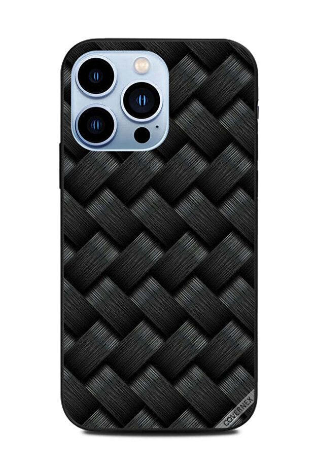 غطاء حماية لهاتف Apple iPhone 13 Pro DCP بنمط شرائط سوداء
