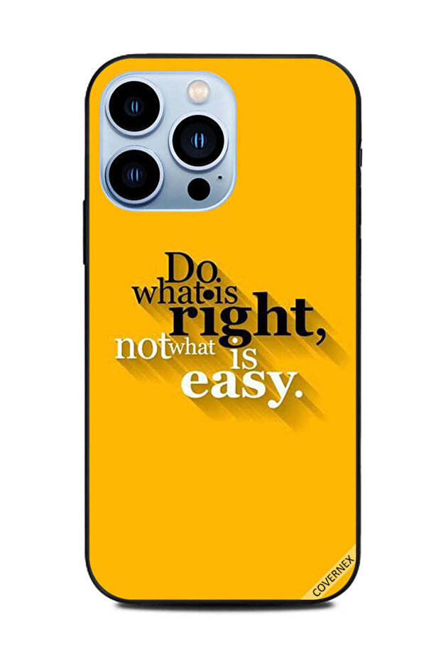 غطاء حماية لجهاز Apple iPhone 13 Pro افعل ما هو صحيح