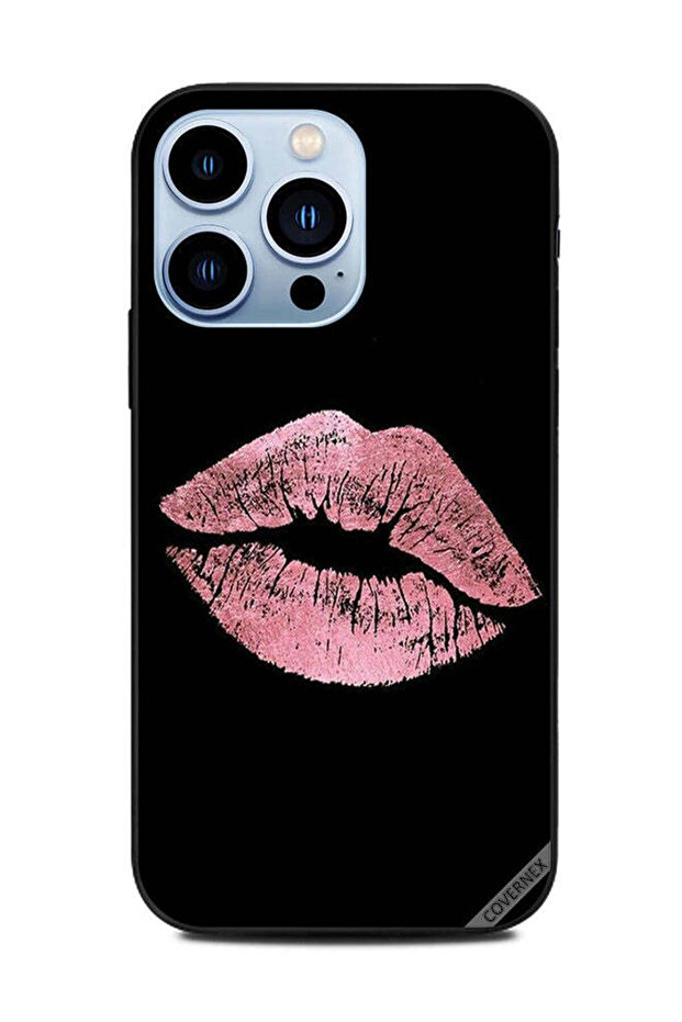 غطاء حماية لهاتف Apple iPhone 13 Pro - شفاه خوخي